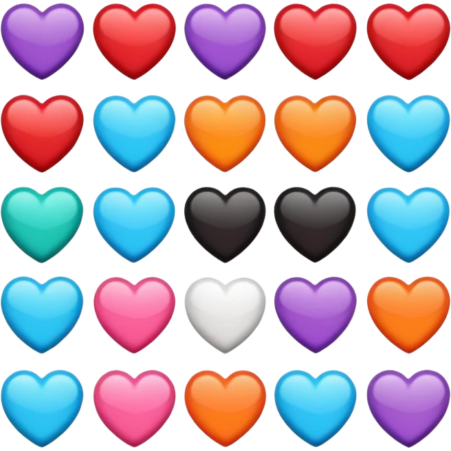 🩷❤️🧡💛💜🤎🤍💙🩵💚🖤🩶 emoji
