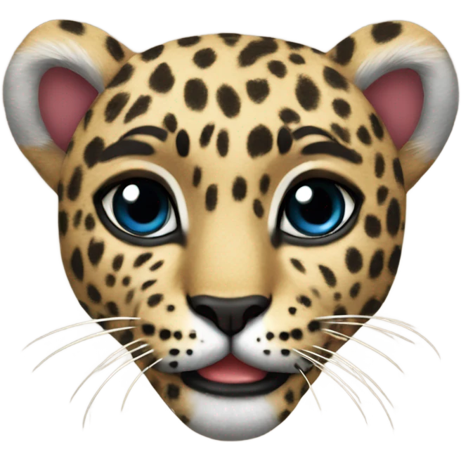 a leopard teamd heart emoji