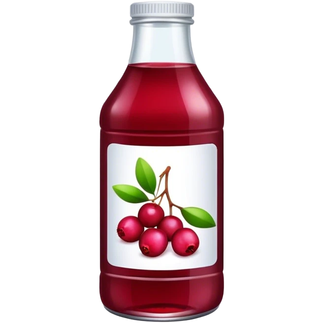 Bottle cranberry juice emoji