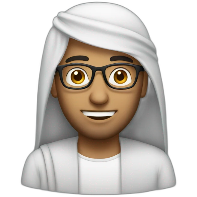 arab guy with glasses emoji