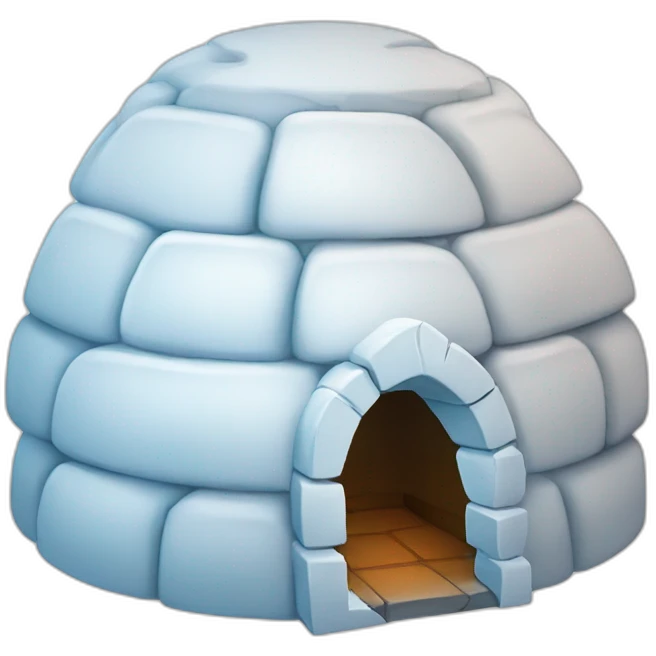 igloo with magic emoji