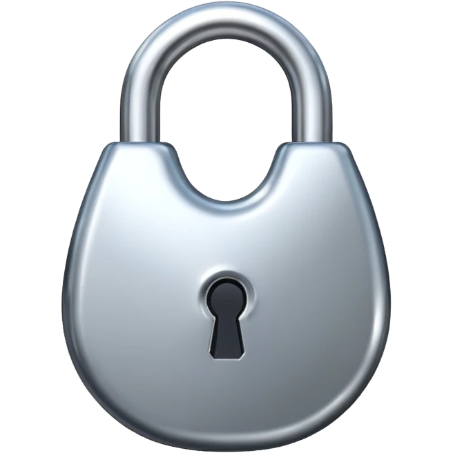 LOCK(WATERDROP SHAPED ）
 emoji