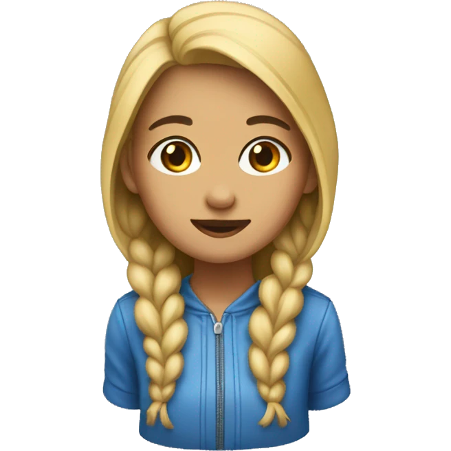Girl with a criptop emoji