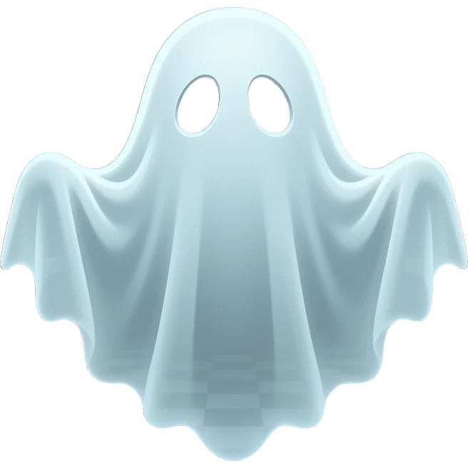 scary ghost emoji