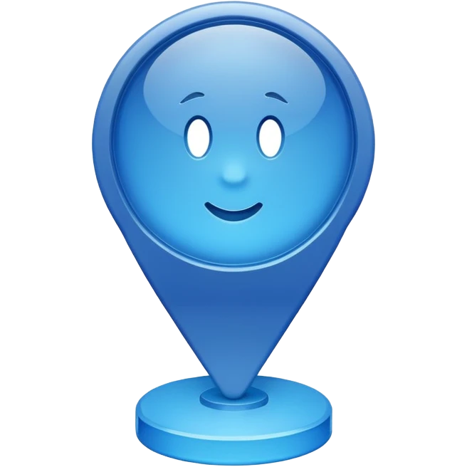 Blue Location Marker emoji