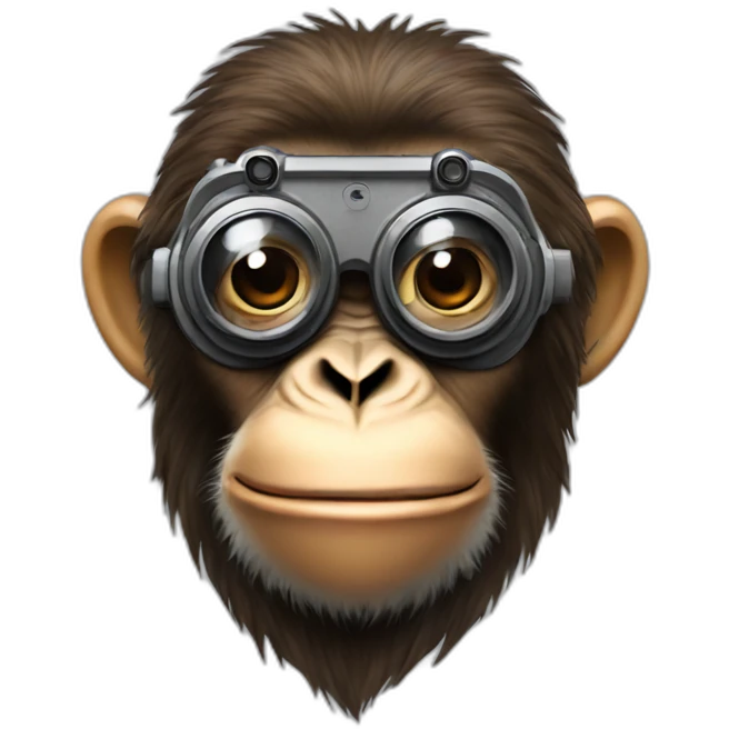 ape with camera goggles emoji