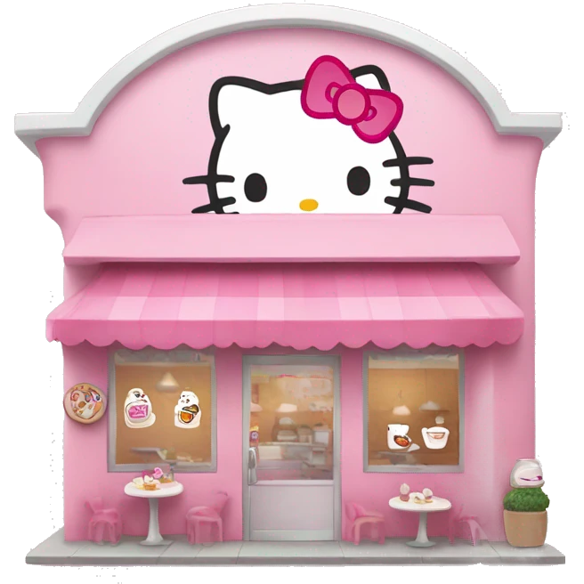 Hello kitty cafe emoji
