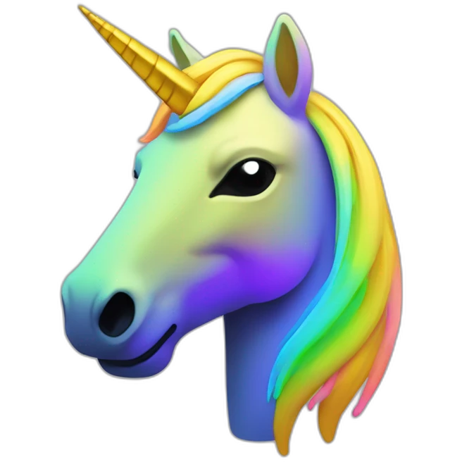 GitHub icon neon unicorn emoji