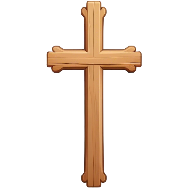 Wooden cross with a banner on it saying the name Doug  emoji