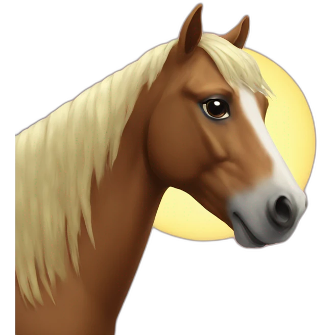Horse sun emoji