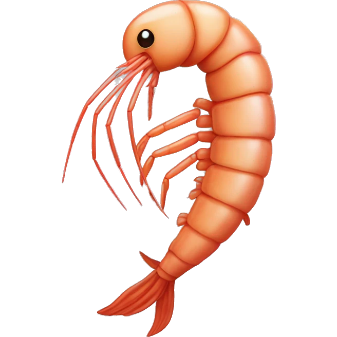 Shrimp with a beard emoji