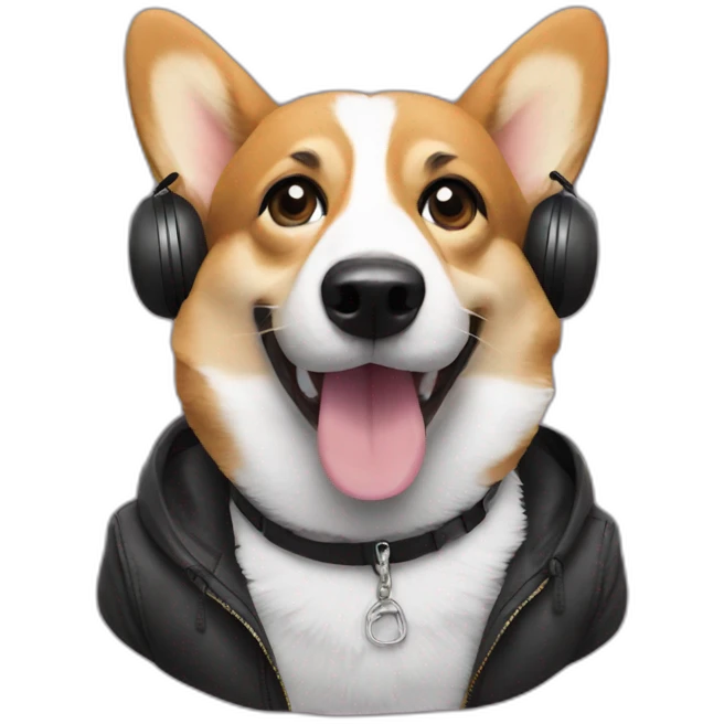 corgi rapper emoji