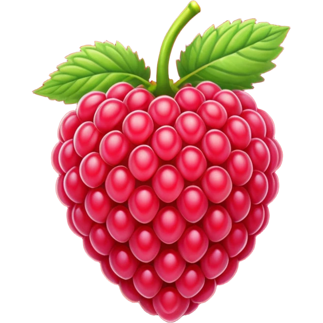 A raspberry emoji