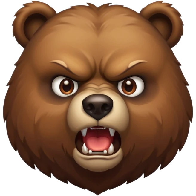 Urso bravo emoji