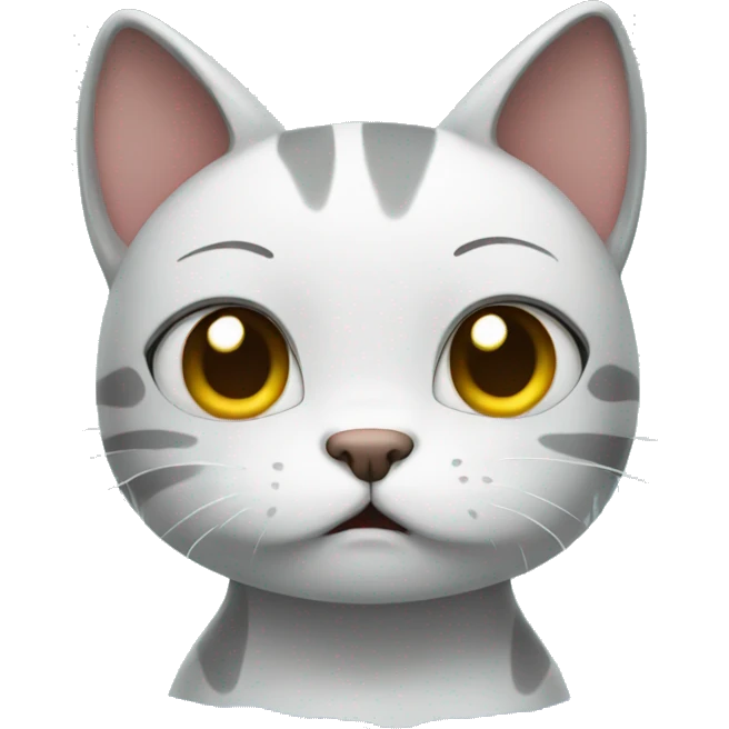 Crying cat under the shower emoji