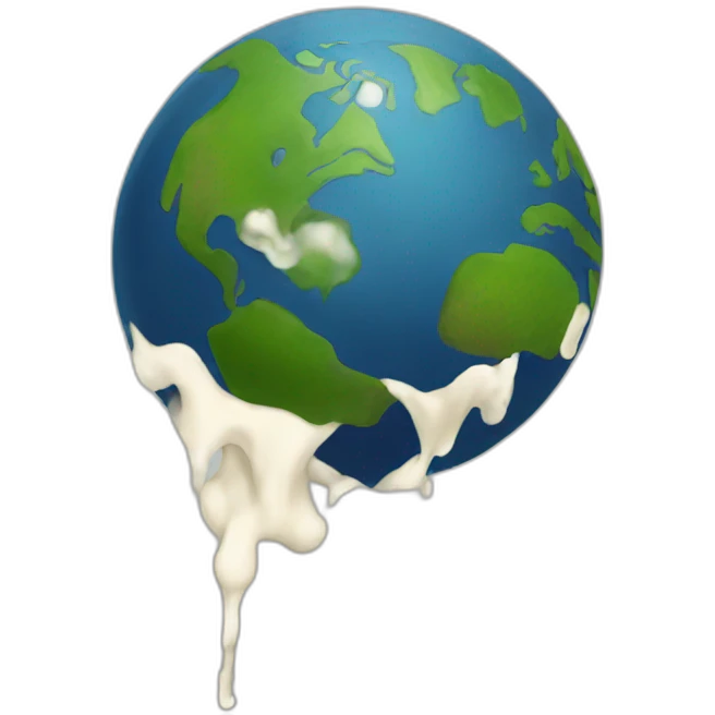 Puking earth emoji