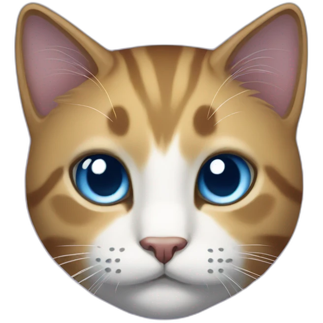 Blushiny cat emoji