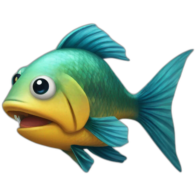 Fish and ball emoji
