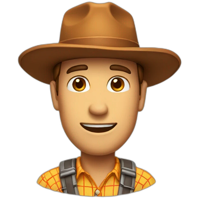 Woody in hat emoji