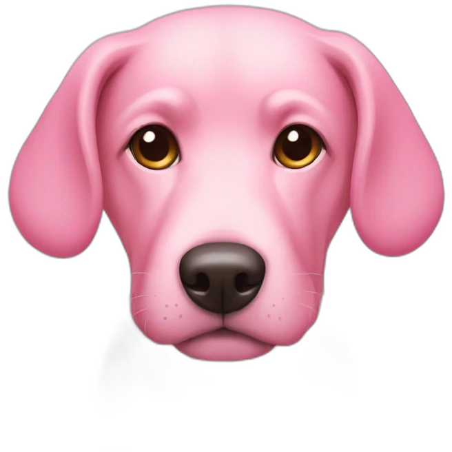dog pink emoji
