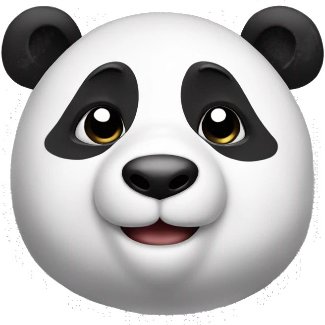 Panda in love emoji