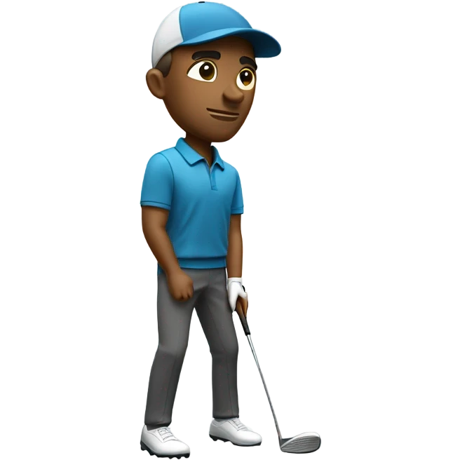 Cool golf player emoji