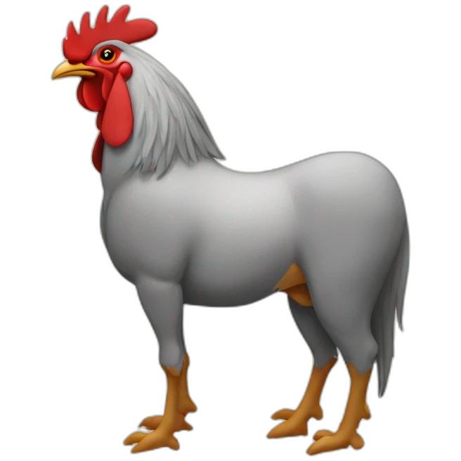 Rooster donkey  emoji