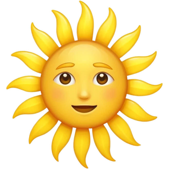 Sun emoji