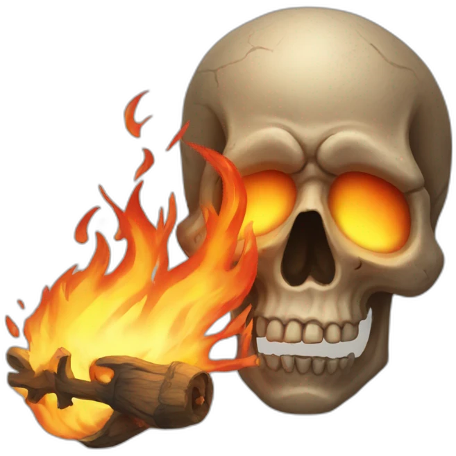 fire skull emoji
