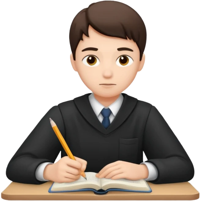 ученик готовится упорно, с дисциплиной и верой в себя emoji