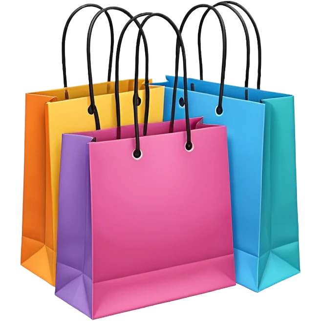 bolsas de compras emoji