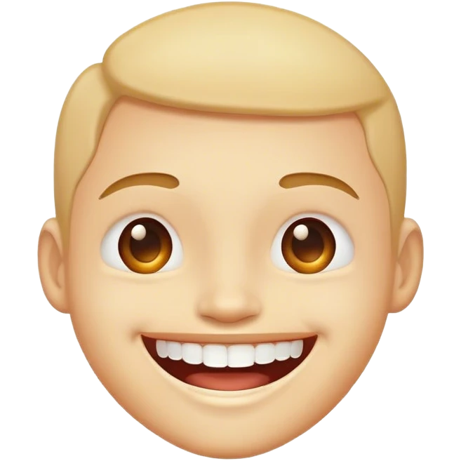 A smiling face with teeth’s  emoji