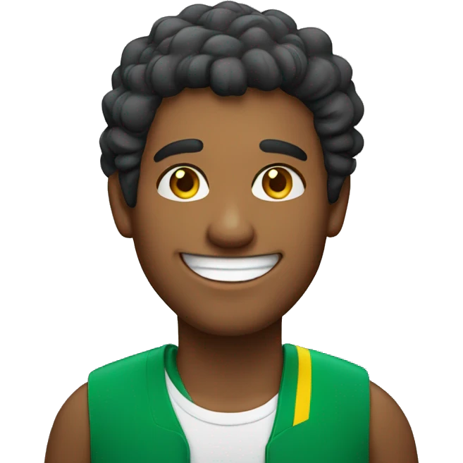 Smiling Brazilian man emoji
