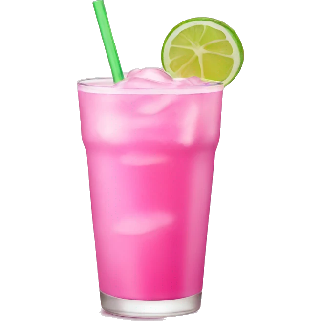 Pink drinks emoji