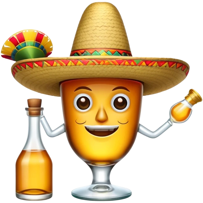 dancing tequila bottle emoji