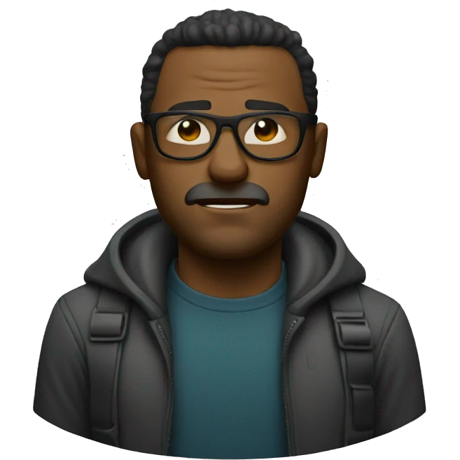 Brutal man with glases emoji