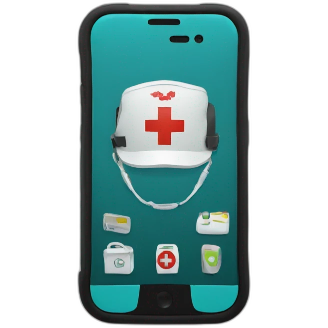 smartphone for paramedics emoji