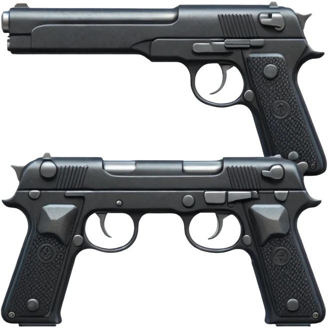 3 guns emoji