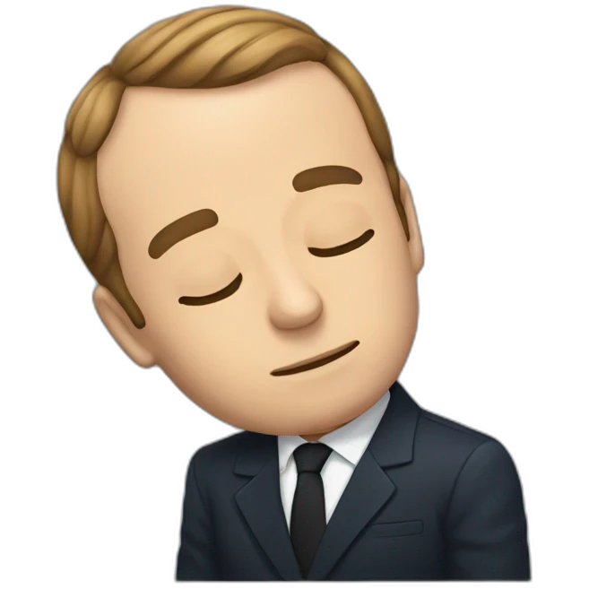 macron-sleeping emoji