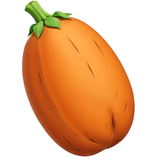 pointy sweet potato no green part emoji