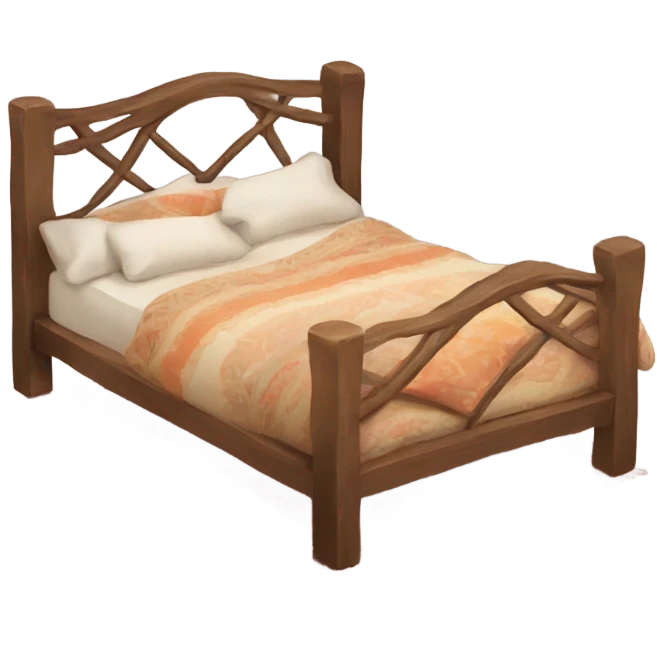 Cozy boho bed  emoji