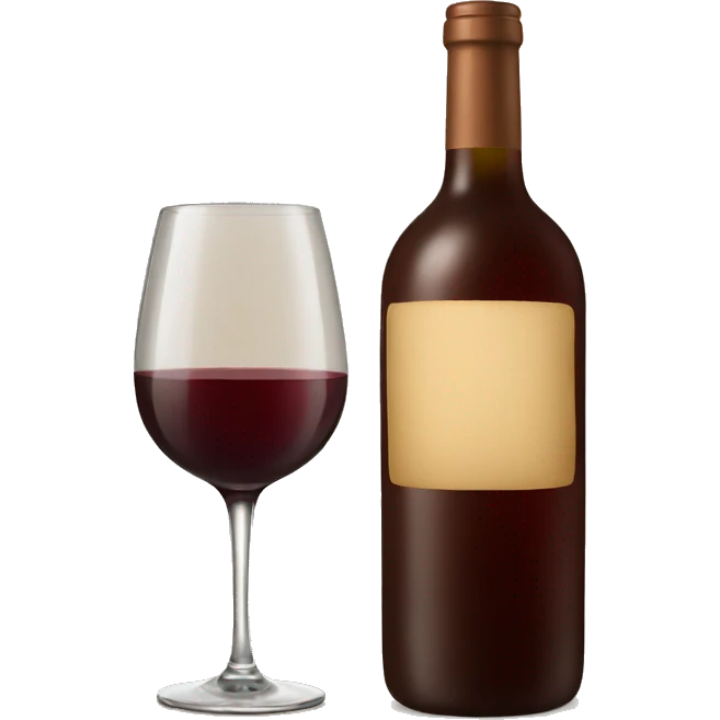 Wine bottle brown emoji