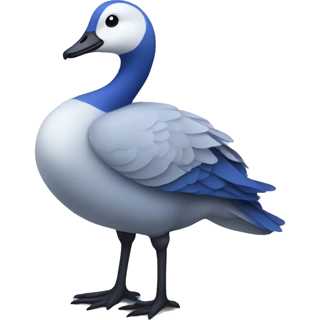 Blue goose  emoji