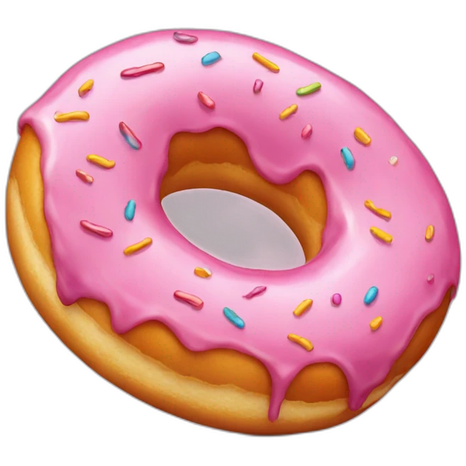 plain donut emoji