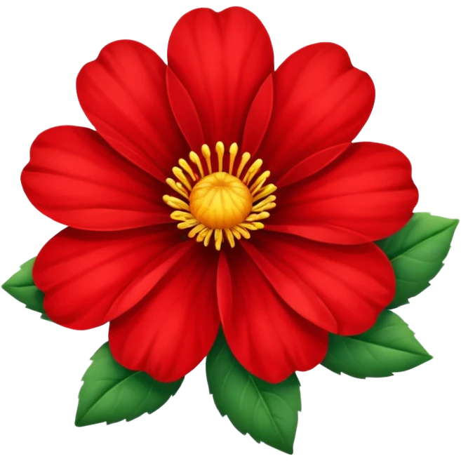 Red flower emoji