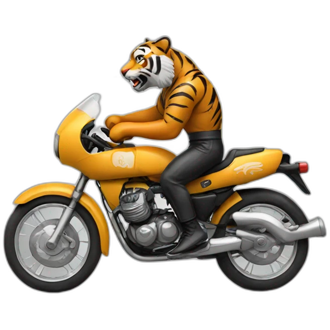 Boxing riding Tiger emoji