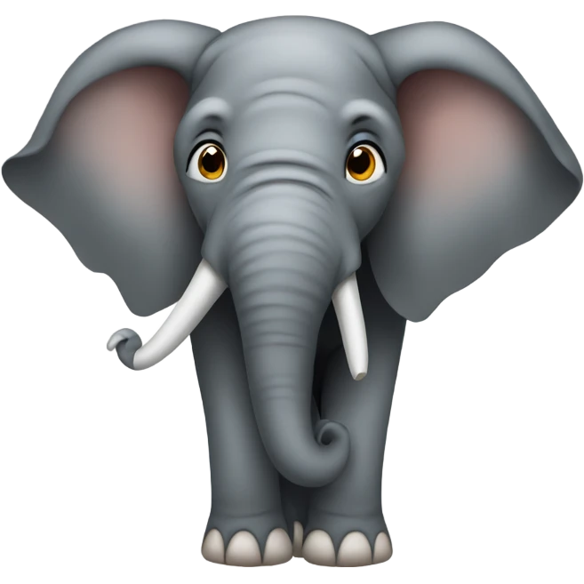 Upset elephant emoji