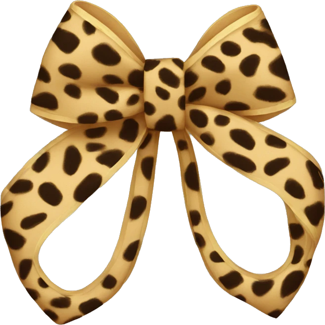 Leopard bow  emoji