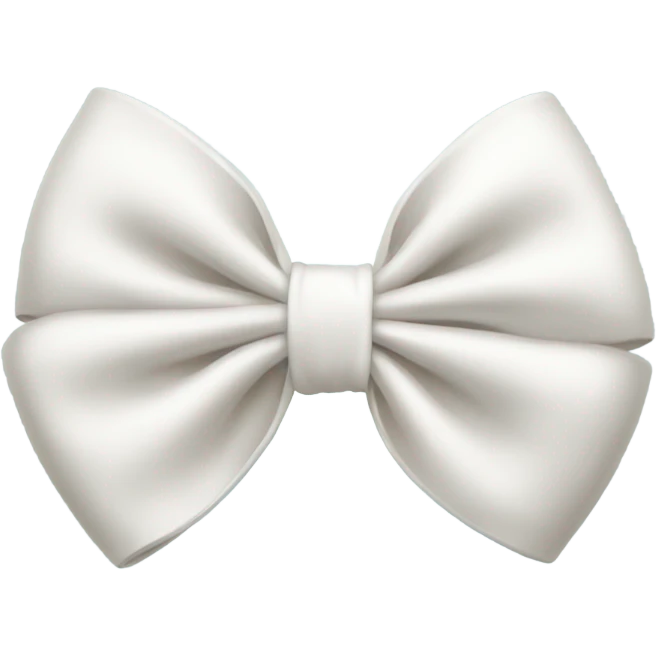 white bow emoji