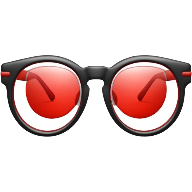 glasses with red lenses emoji